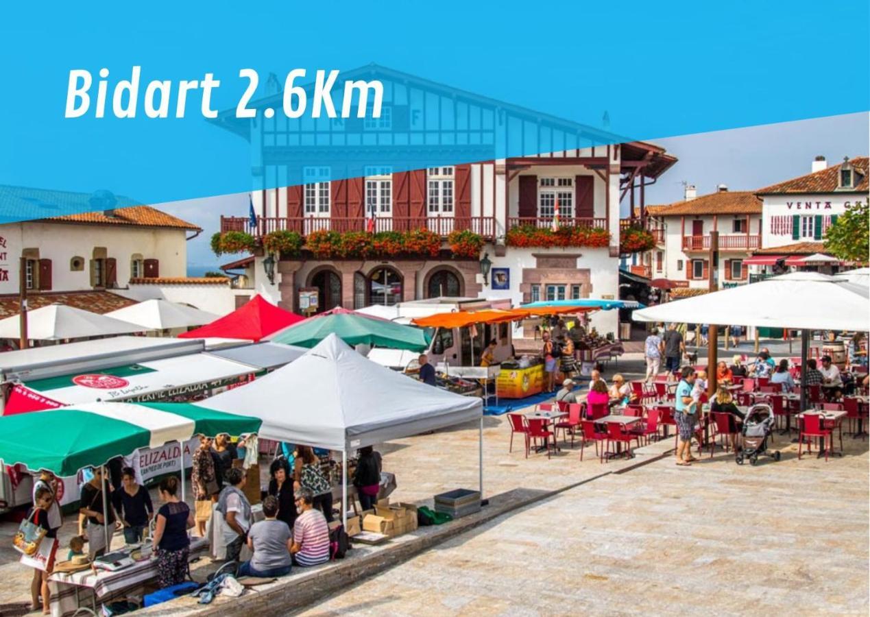 Bidarteko Paradisua proche plage, golf, parking Bagian luar foto